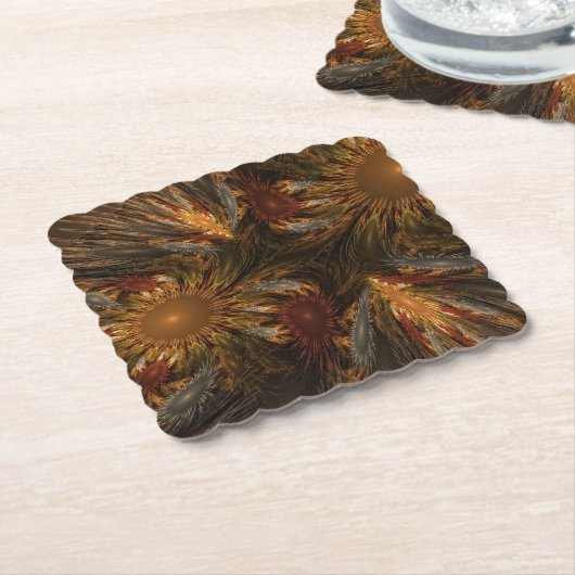 Sonnenblumenimpressionen Untersetzer (angewinkelt)