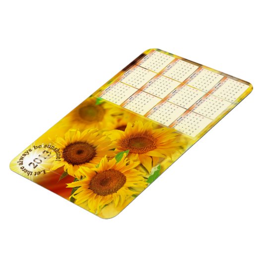 Sonnenblumenkalender 2013 magnet (Linke Seite)