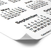 Sonnenblumenkalender 2023 von Janz Poster (Ecke)