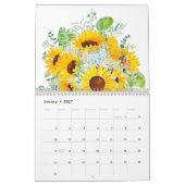 Sonnenblumenkalender 2024 kalender (Jan 2027)