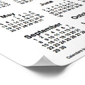 Sonnenblumenkalender 2024 von Janz Poster (Ecke)