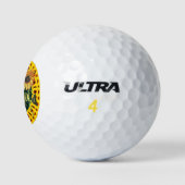 Sonnenblumenkaninchen Sunshine Golf Balls Golfball (Logo)