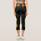 Sonnenblumenkapri-Leggings Capri Leggings (Rückseite)