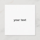 Sonnenblumenkarte 2,5" x 2,5" begleitkarte (Rückseite)