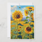 Sonnenblumenkarte Ein Pluspunkt Feiertagskarte (Vorderseite)