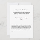 Sonnenblumenkarte Ein Pluspunkt Feiertagskarte (Rückseite)