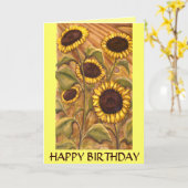 Sonnenblumenkarte Geburtstag Grußkarte Karte (Gelbe Blume)