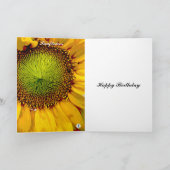 SONNENBLUMENKARTE GLEICHES FOTO FLORAL FLORAL FLOR KARTE (Innenseite)