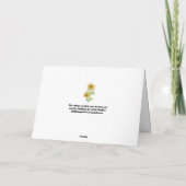 Sonnenblumenkarte Karte (Rückseite)