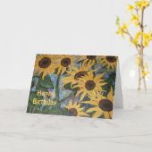 Sonnenblumenkarte Karte (Gelbe Blume)