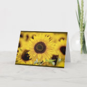 Sonnenblumenkarte Karte (Vorderseite)