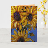 Sonnenblumenkarte Karte (Gelbe Blume)