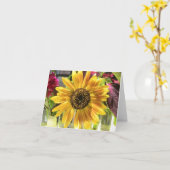 Sonnenblumenkarte Karte (Gelbe Blume)