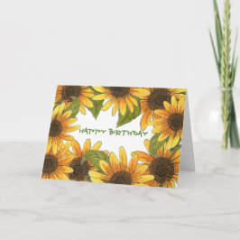 Sonnenblumenkarte Karte