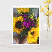 Sonnenblumenkarte Karte (Gelbe Blume)