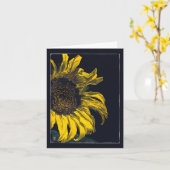 Sonnenblumenkarte Karte (Gelbe Blume)