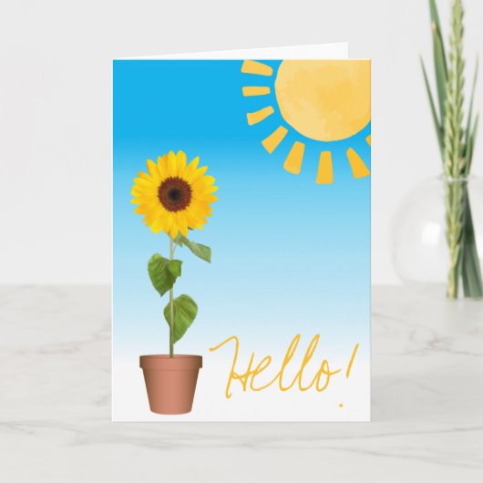 Sonnenblumenkarte Karte (Vorderseite)