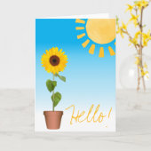 Sonnenblumenkarte Karte (Gelbe Blume)