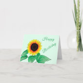 Sonnenblumenkarte Karte (Vorderseite)