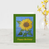 Sonnenblumenkarte Karte (Gelbe Blume)