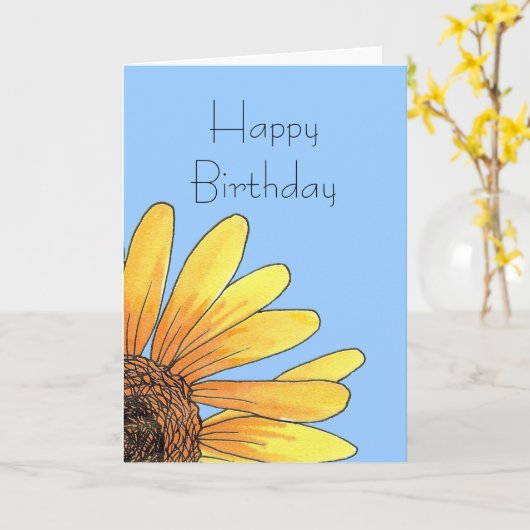 Sonnenblumenkarte Karte (Gelbe Blume)