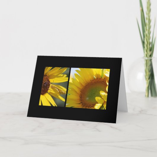 Sonnenblumenkarte Karte (Vorderseite)