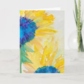 Sonnenblumenkarte Karte (Vorderseite)