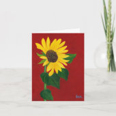 Sonnenblumenkarte Karte (Vorderseite)