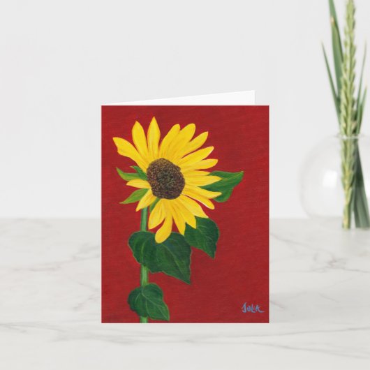 Sonnenblumenkarte Karte (Vorderseite)