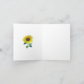 Sonnenblumenkarte Karte (Innenseite)