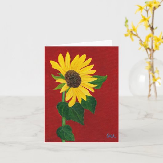 Sonnenblumenkarte Karte (Gelbe Blume)