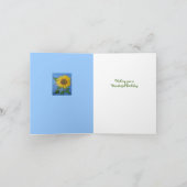 Sonnenblumenkarte Karte (Innenseite)