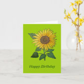 Sonnenblumenkarte Karte (Gelbe Blume)