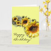 Sonnenblumenkarte Karte (Gelbe Blume)