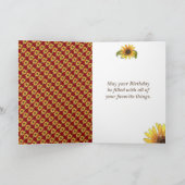 Sonnenblumenkarte Karte (Innenseite)