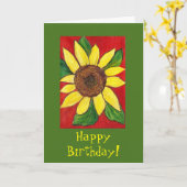 Sonnenblumenkarte Karte (Gelbe Blume)
