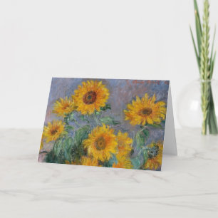 Sonnenblumenkarte, Monet Sonnenblumen Karte