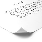 Sonnenblumenkarte Poster (Ecke)