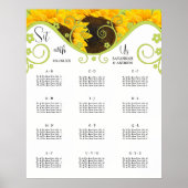 Sonnenblumenkarte Poster (Vorne)