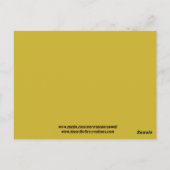 Sonnenblumenkarte Postkarte (Rückseite)