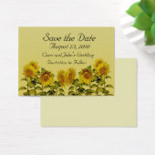 Sonnenblumenkarte Save the Date (Schreibtisch)