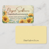 Sonnenblumenkarte Visitenkarte (Vorne/Hinten)