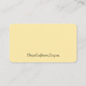 Sonnenblumenkarte Visitenkarte (Rückseite)