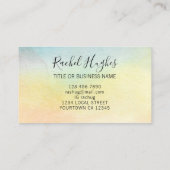 Sonnenblumenkarte Visitenkarte (Rückseite)