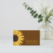 Sonnenblumenkarte Visitenkarte (Stehend Vorderseite)