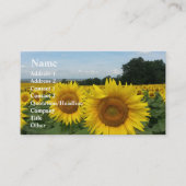 Sonnenblumenkarte Visitenkarte (Vorderseite)