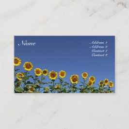 Sonnenblumenkarte Visitenkarte