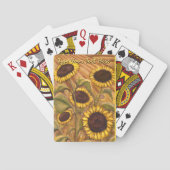 Sonnenblumenkarten Benutzerdefinierte Blume Spielk Spielkarten (Rückseite)