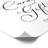 Sonnenblumenkarten und Geschenke Party Zeichen Poster (Ecke)