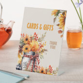 Sonnenblumenkarten und Party Sockelschild (In Situ)